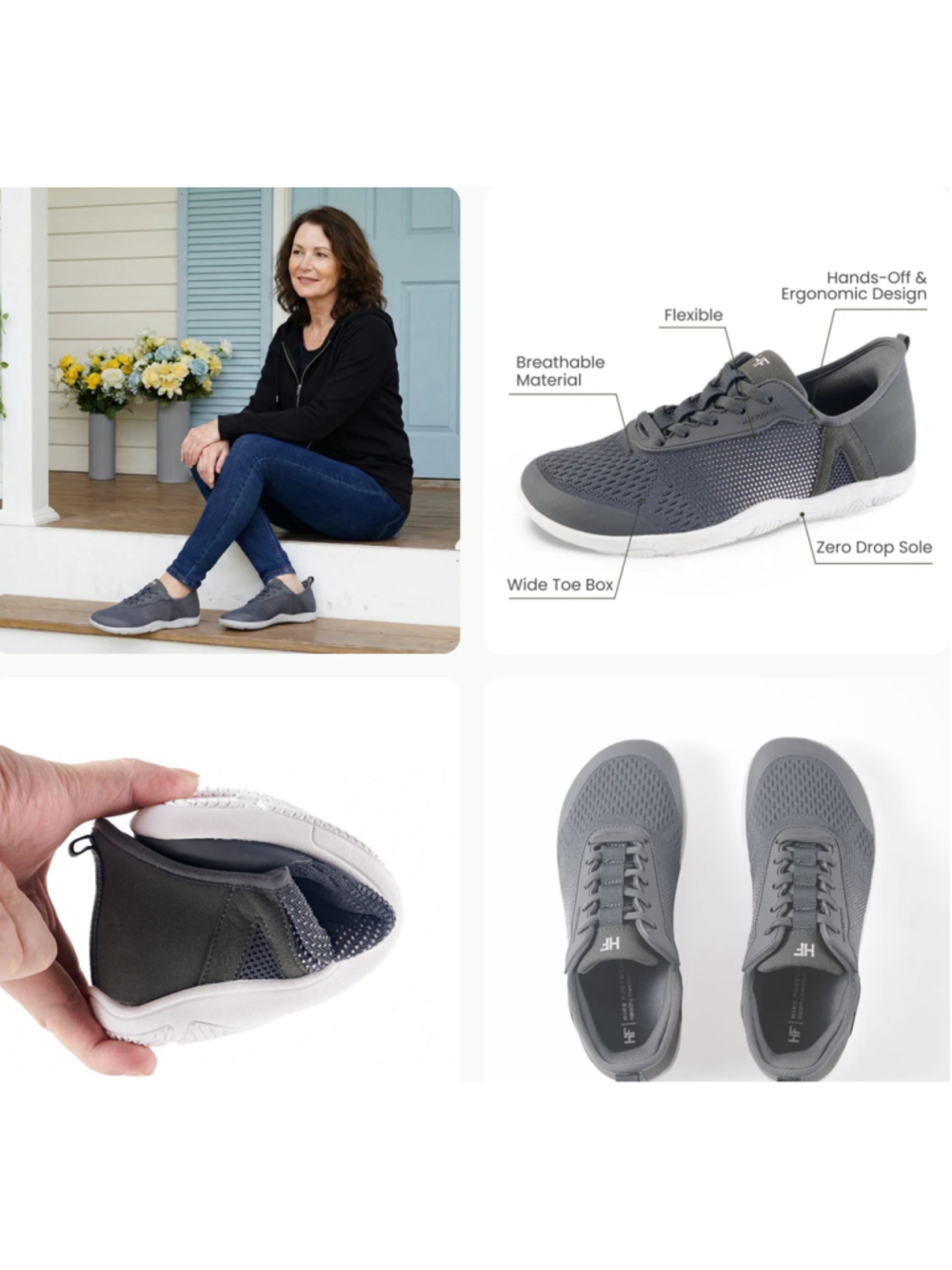 New Hike Footwear Women Stride Sneakers Size 40 (W 9-9.5)